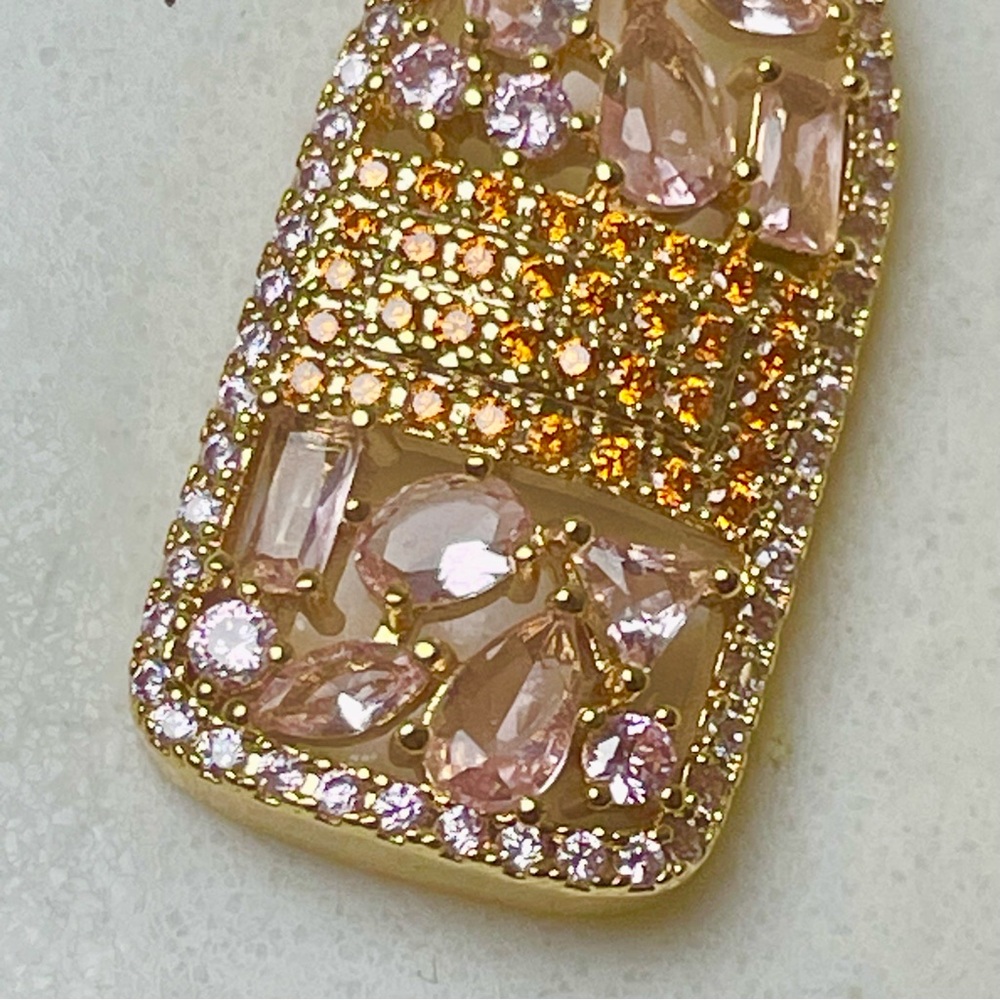 Eye Candy Pop Rose Gold and Pink Champagne Bottle Earrings - Picture 5 of 5